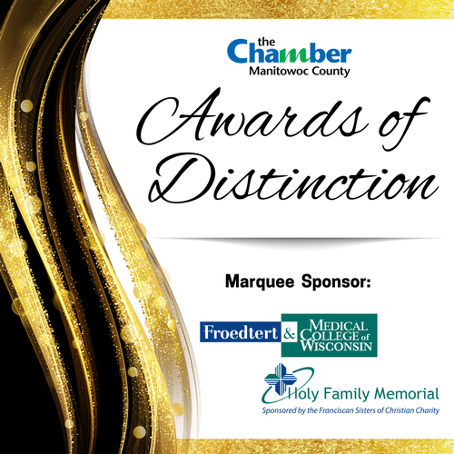 awards of distinction advertising flyer by the chamber of manitowoc county