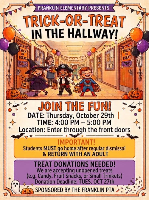 trick or treat flyer