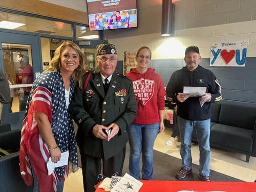 Veteran walks in Monroe event