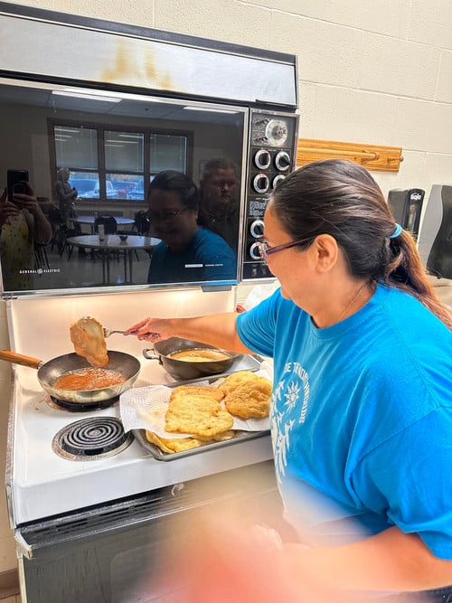 Mrs. Severinsen makes Indian tacos