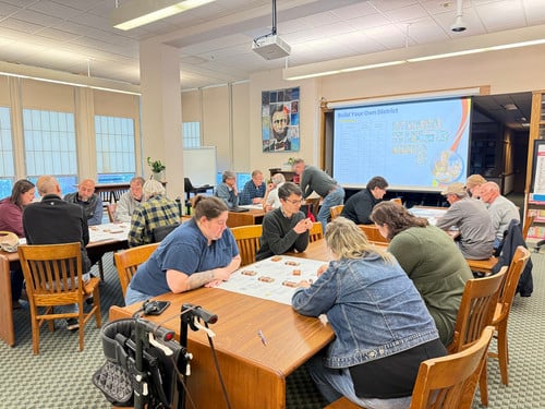 Members of the Community Facilities Advisory Committee studying options