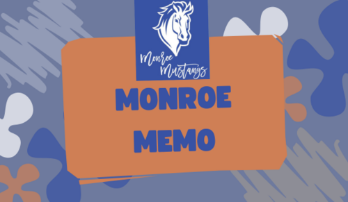 Monroe Memo with mustang logo