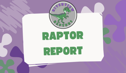 Raptor Report with dinosaur logo