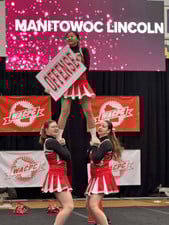 cheer team during competition