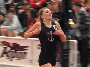 Runner at a track meet